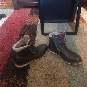 Aldo zip and tie boots